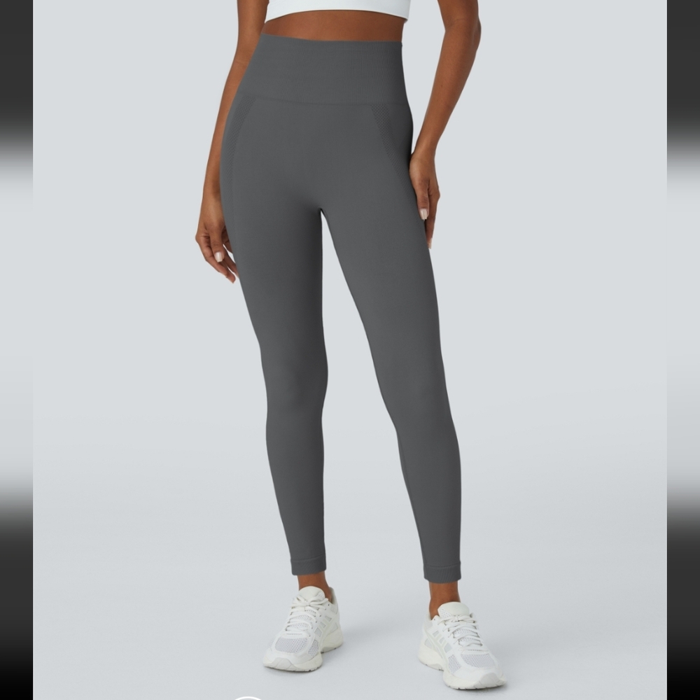 Seamless Flow Butt Lift Eiffel Tower Gray 7/8 & Full Length Leggings